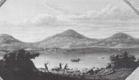 Drawing - Trimont Hill As Shown by an Artist in the 1600s