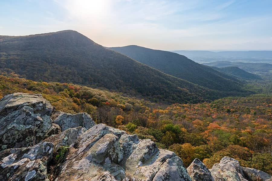 Crexent Rock in Shenandoah National Park