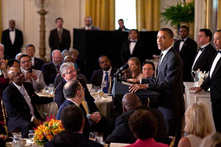 Obama in the East Room