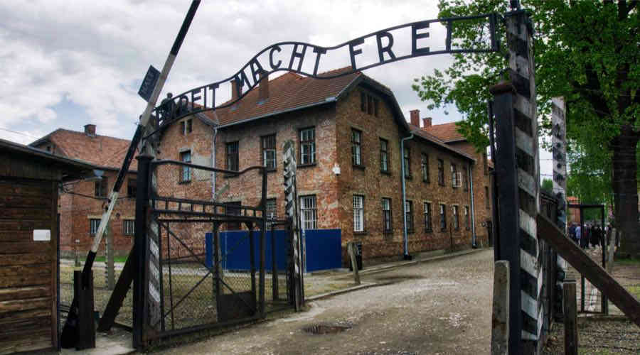 Entrance to Auschwitz Concentration Camp, Oświęcim, Poland