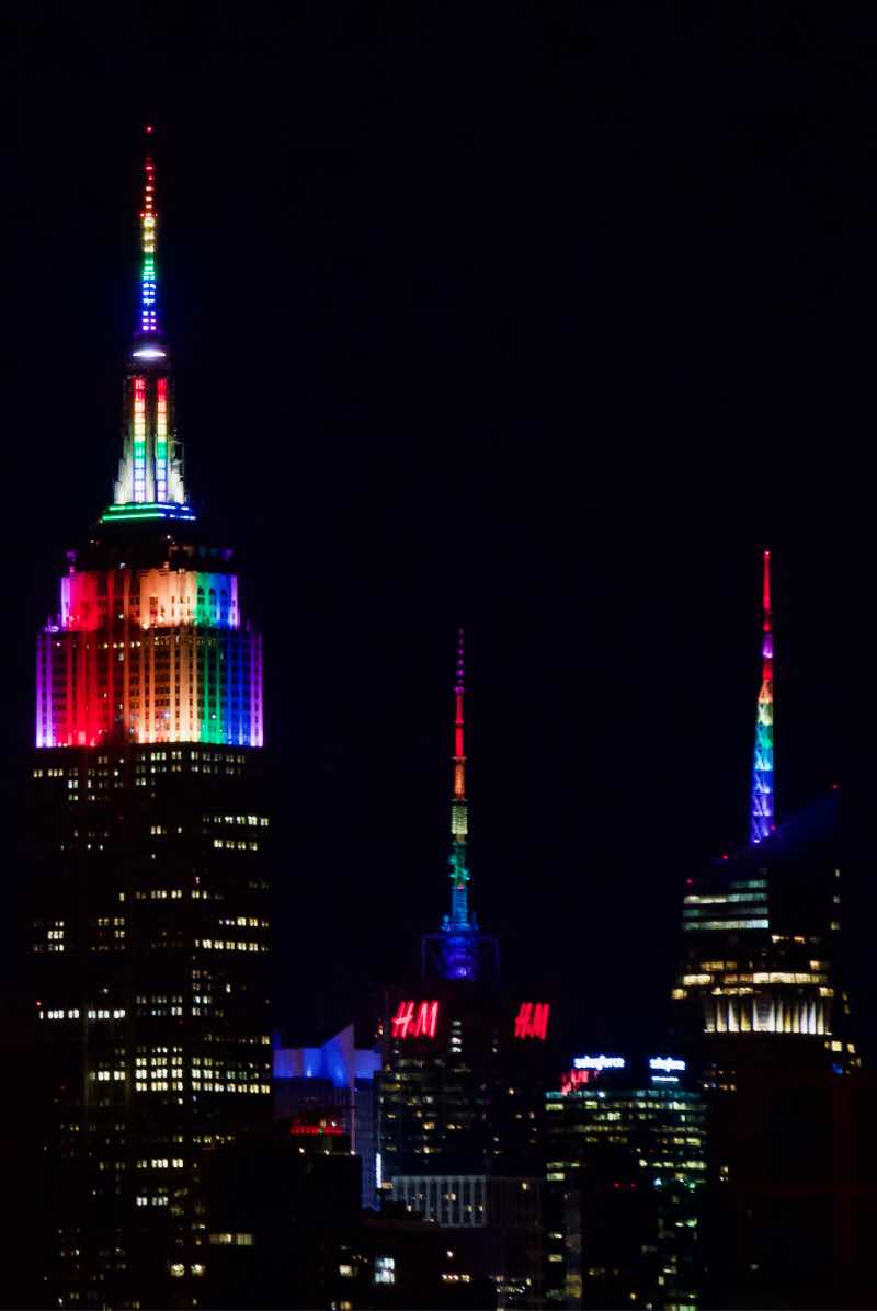 Holiday Rainbow in NYC