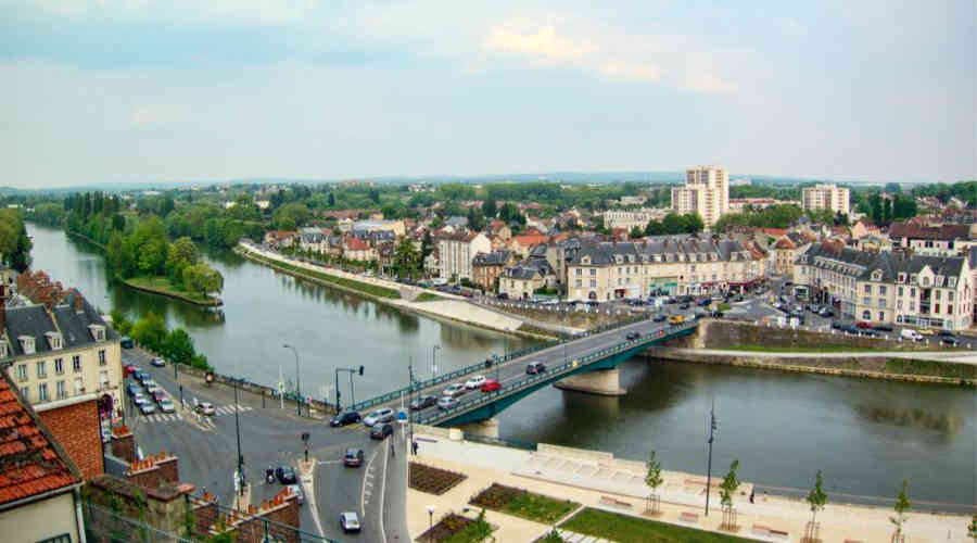 View from Musée Camille Pissarro, Pontoise, France