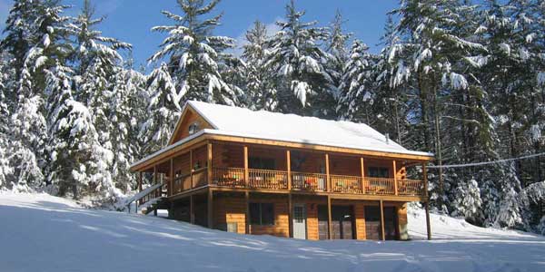 A winter cabin
