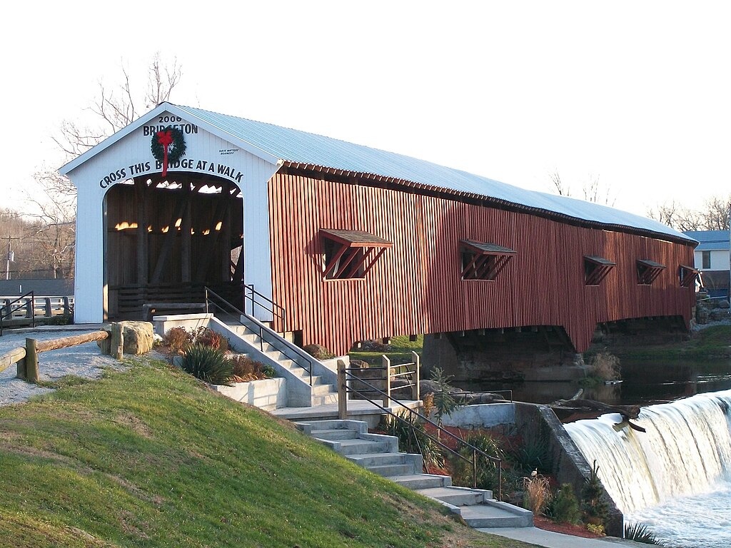 Bridgeton Covered Bridge as rebuilt