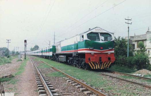 A train in Pakistan