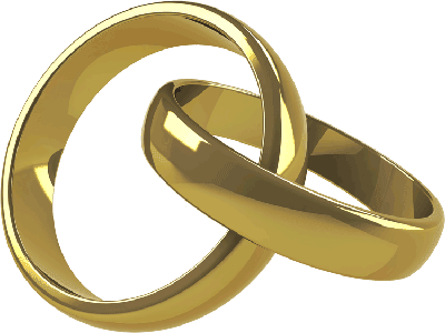 Interlocked Wedding Rings