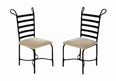 Two chairs arranged for an interview