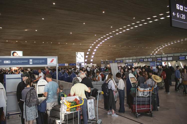 People in airport