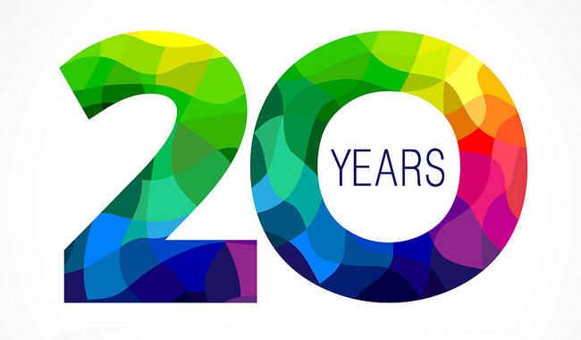 20th anniversary graphic