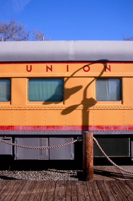 Union Pacific car at station