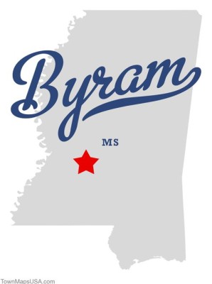 Map showing location of Byram, MS