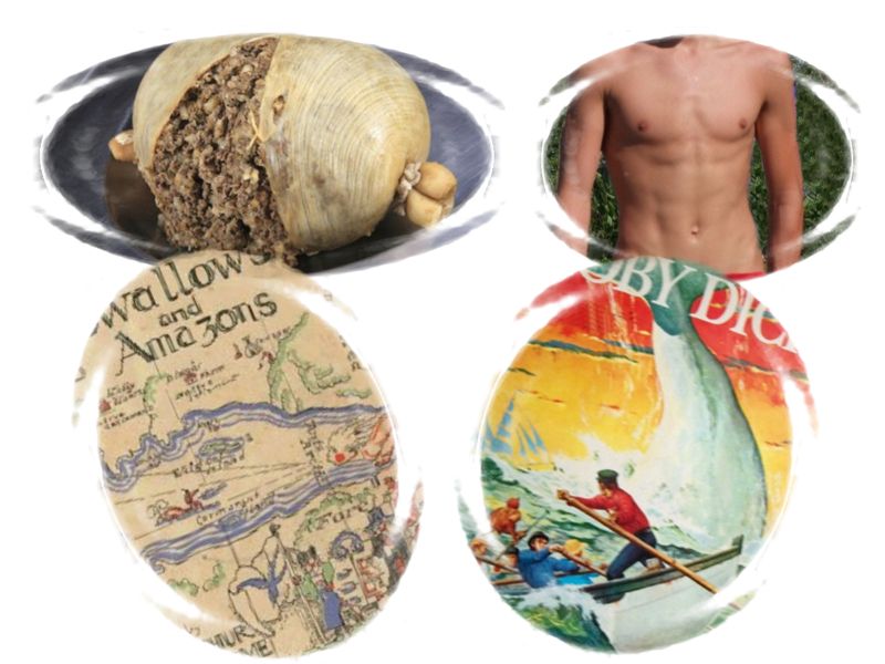 Haggis; torso; Swallows and Amazons; Moby Dick