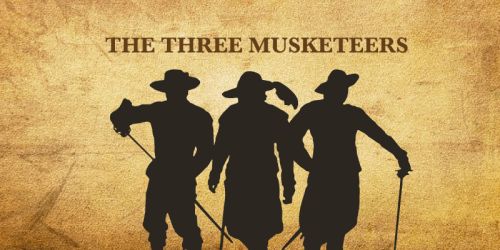 Silhouette of the Three Musketeers