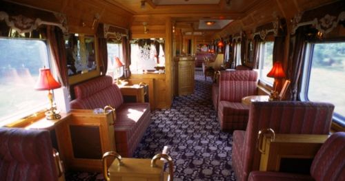 Interior of railway carriage