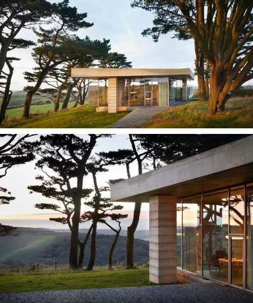 Two views of a house