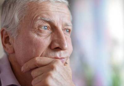 Thoughtful older man