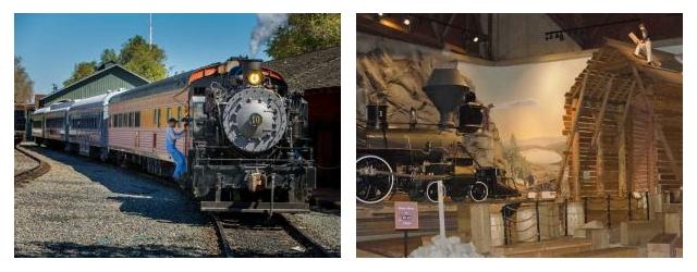 Displays at California Railroad Museum