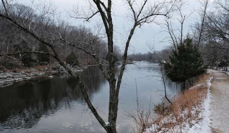 View of a canal and towpath