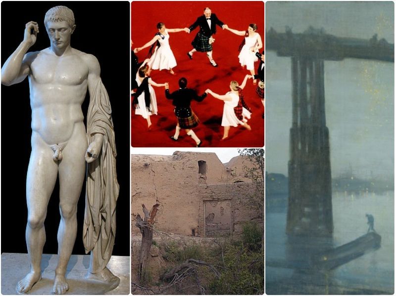 Marcellus; Scottish dance; Chelsea bridge; war zone