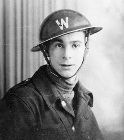 Portrait of a young air raid warden