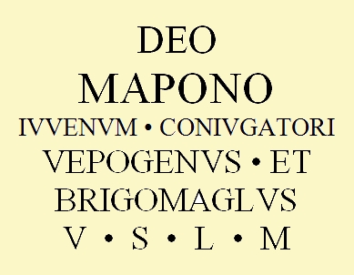 Maponus inscription, complete