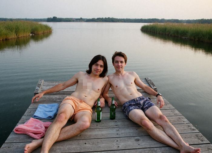 Afran and Will on Lake Iznik