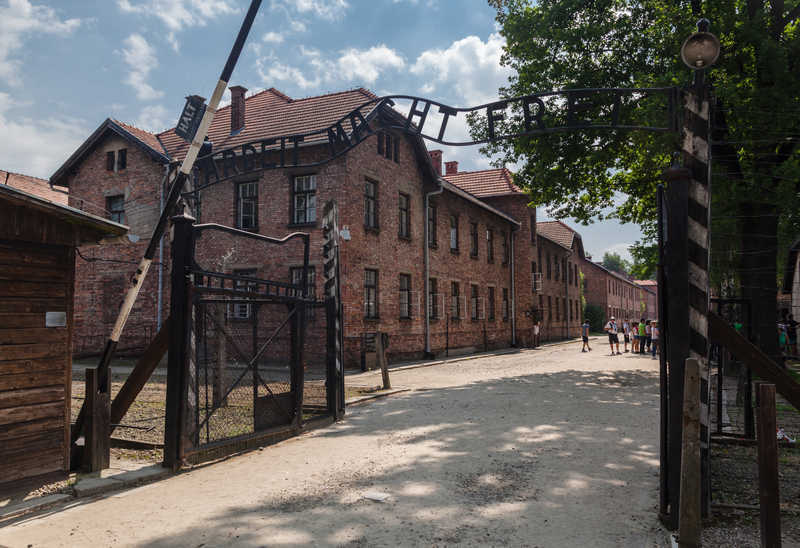 Entrance gate at Auschwitz