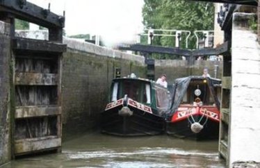 Two boats saving water