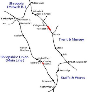 Map of the four counties ring route