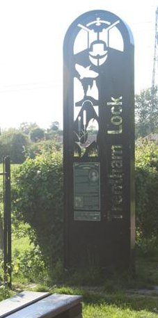 Trentham Lock sign